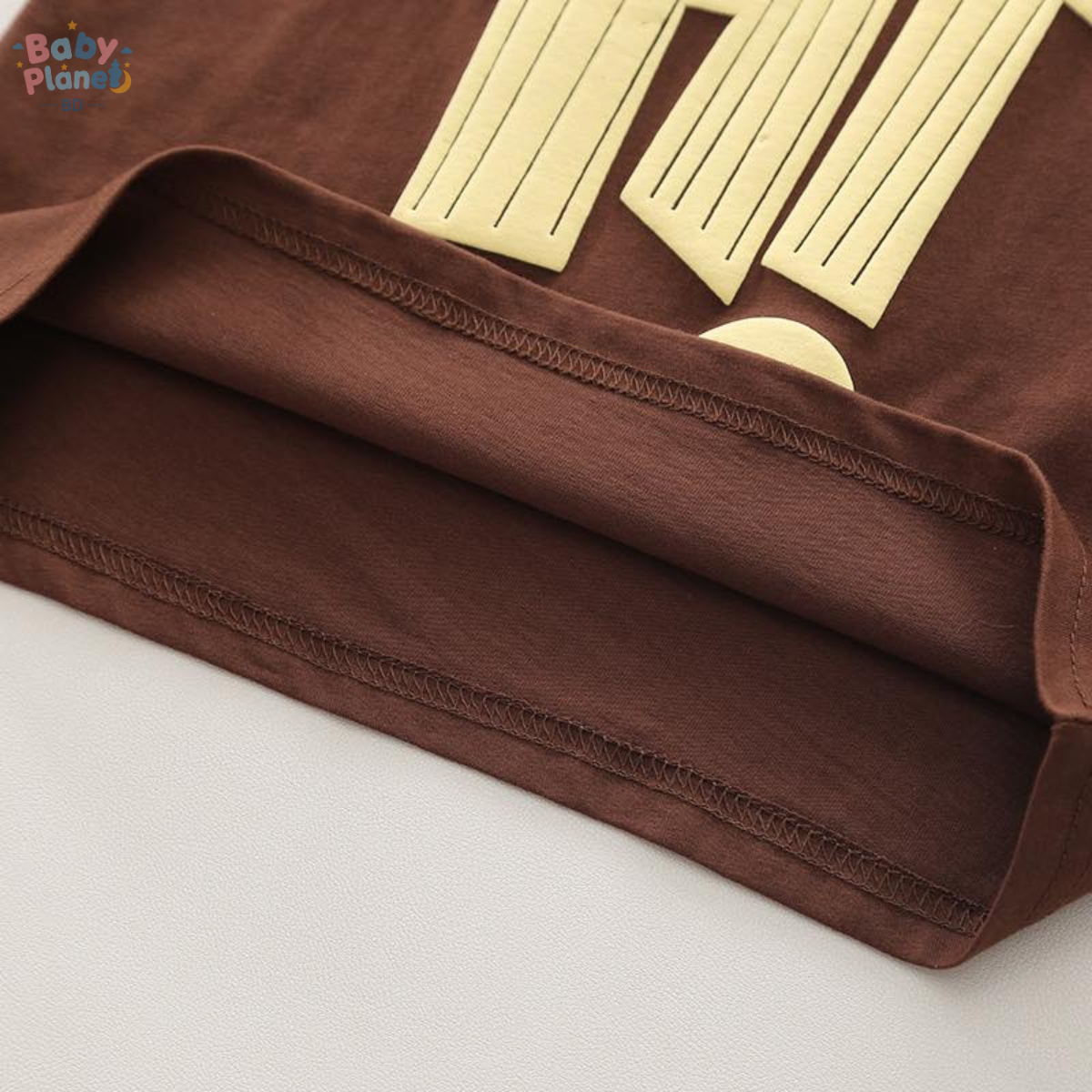  Imported Bubble Print Round-Neck Short-Sleeve Baby Top & Casual Trousers Two-Piece Set – Trendy Outfit